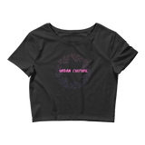 Women’s Pink Floral Crop Tee