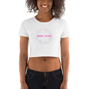 Women’s Pink Floral Crop Tee