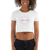 Women’s Pink Floral Crop Tee